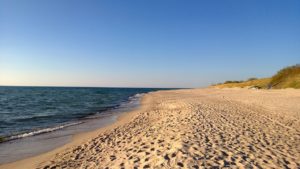 Ostseestrand mit Meeresblick