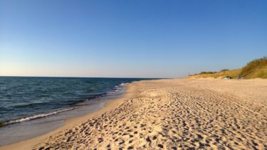 Ostseestrand mit Meeresblick